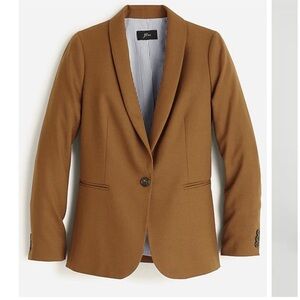 J Crew Parke blazer in wool flannel camel size 2